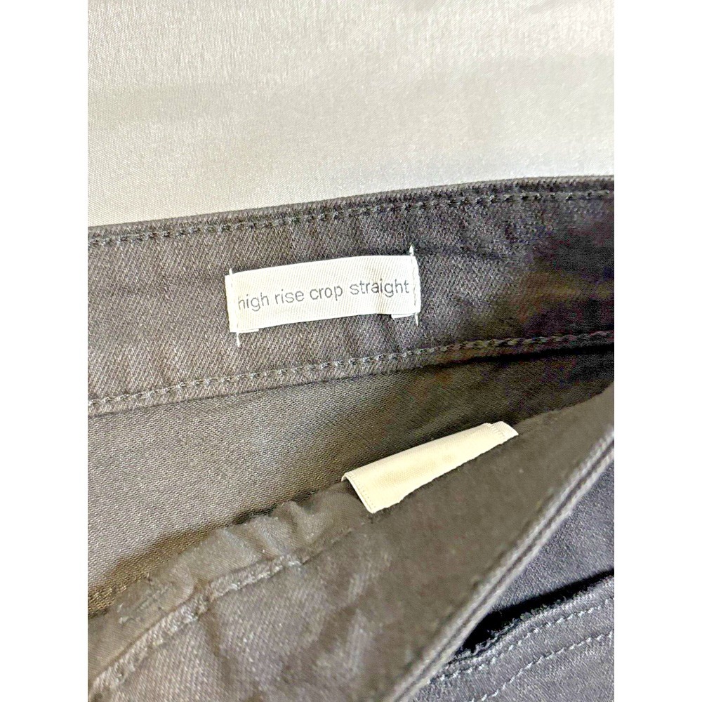 Social‎ Standard Women's Pants 14 High Rise Crop Straight Denim Jeans Black - Picture 12 of 14